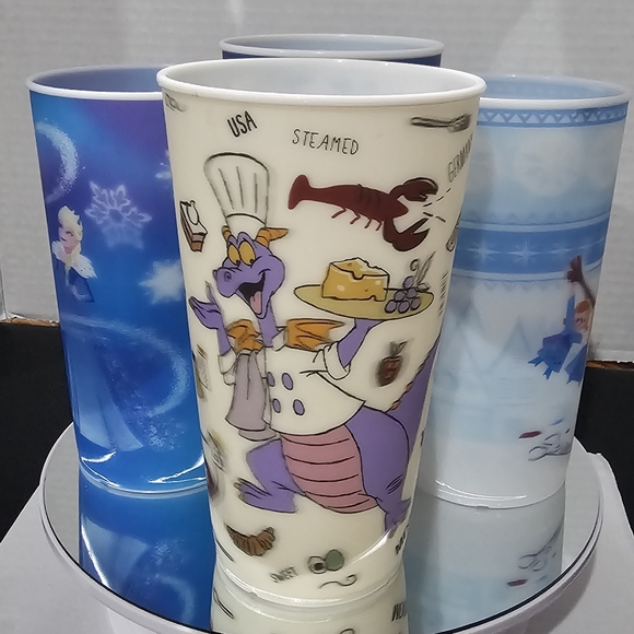 4 DISNEY EPCOT 2018 & 2020 Festival - Lenticular Cups 🥤 😋 Figment Remy - Picture 3 of 9
